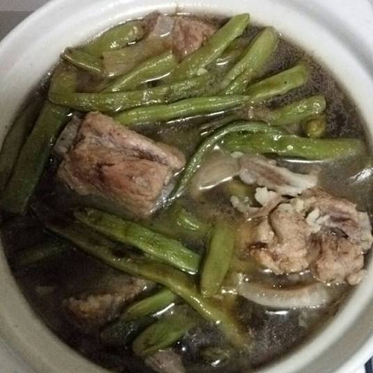 脊骨炖豆角