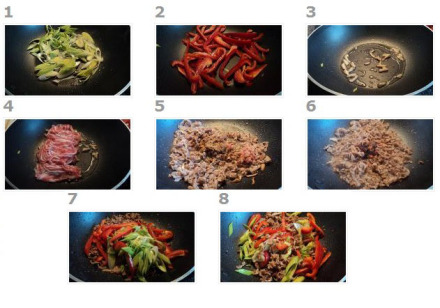 爆炒羊肉（步骤1-8）